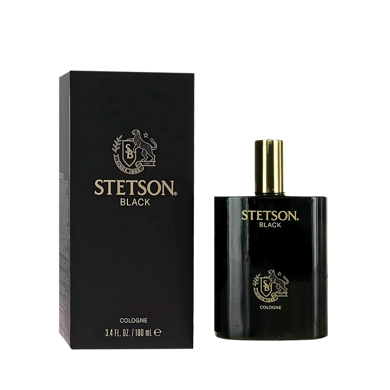 Stetson Black Cologne For Men Spray 3.4 Ounces