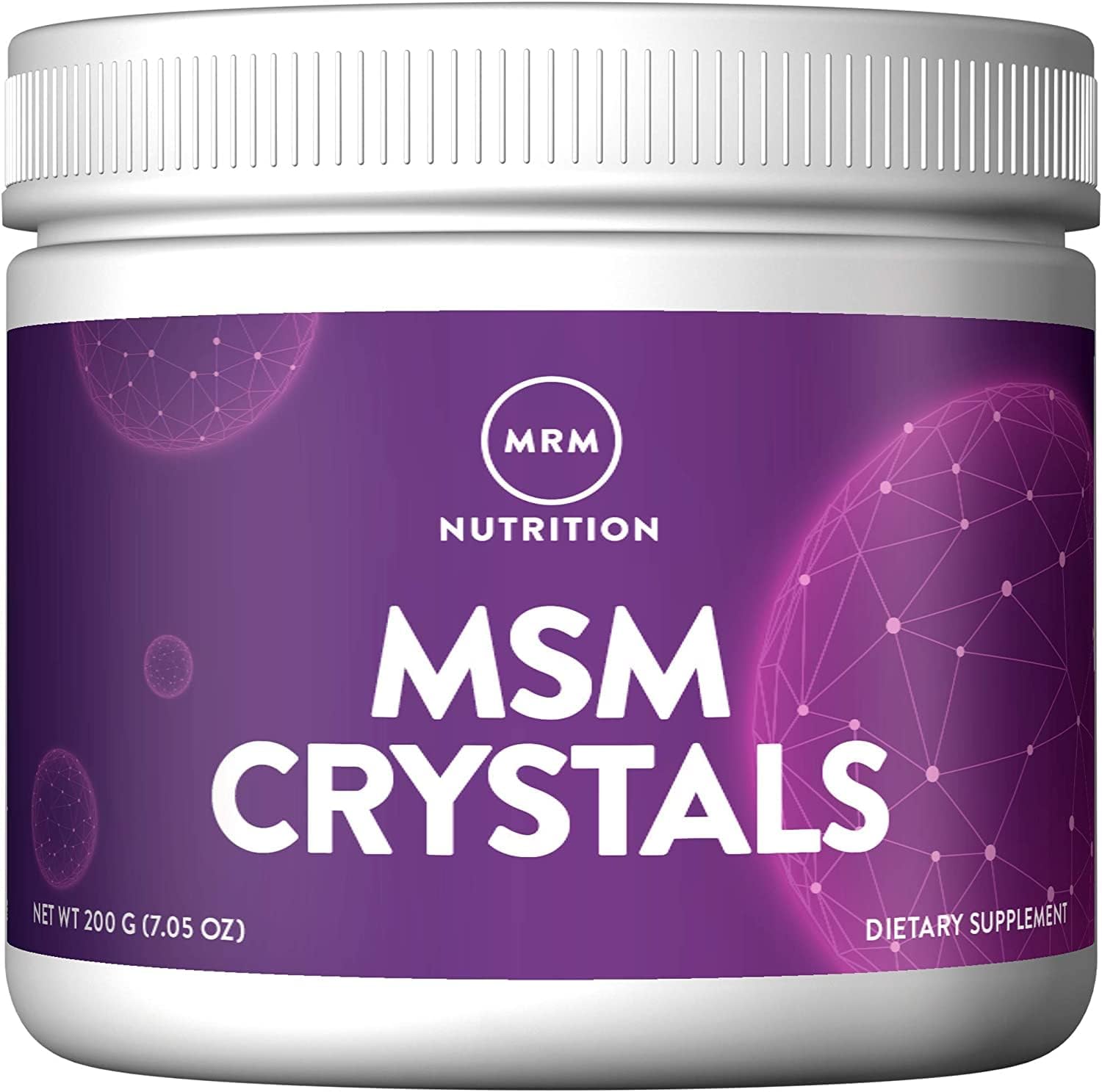 Mrm Nutrition Msm Crystals | Methyl-Sulfonyl-Methane Drink Mix | Joint Health | Hair + Skin + Nails | Bioavailable Form Of Sulfur | Gluten-Free + Vegan | 200 Servings