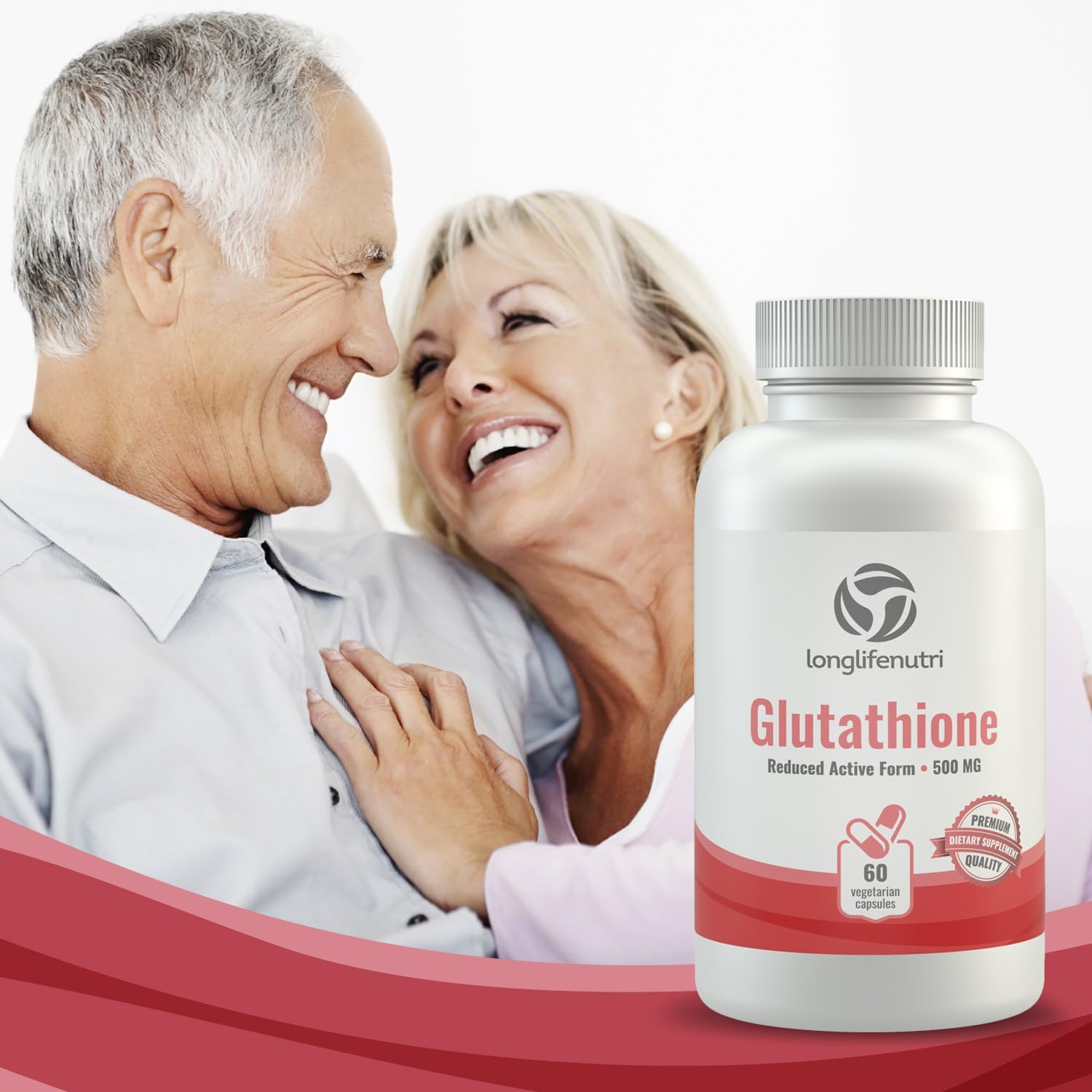 Longlifenutri Reduced L Glutathione 500Mg Gsh - 60 Veg Caps | Complex With Milk Thistle & Alpha Lipoic Acid | Antioxidant & Skin Whitening | Supports Liver : Health & Household