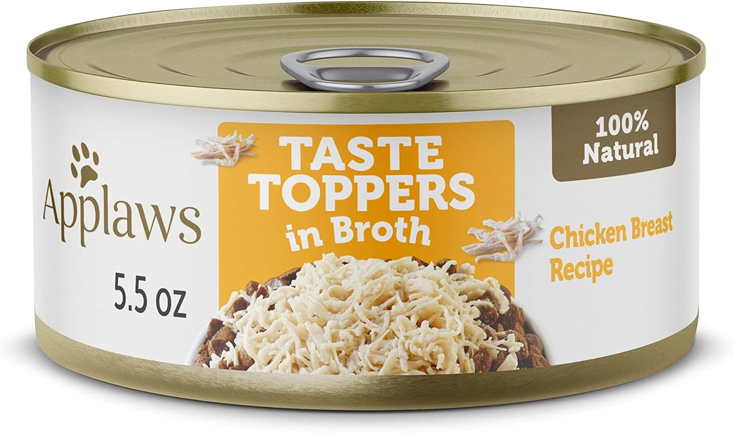 Applaws Taste Toppers, Grain-Free Dog Food Topper, Limited Ingredient, Chicken Breast With Salmon, Pumpkin, Carrots & Peas In Broth (12 X 5.5Oz Cans)