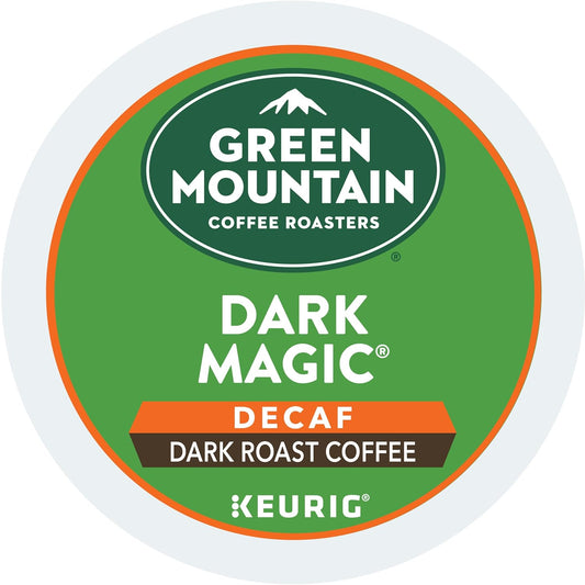 Green Mountain Coffee Roasters Dark Magic Decaf Keurig Single-Serve K-Cup pods, Dark Roast Coffee, 72 Count (6 Packs of 12)