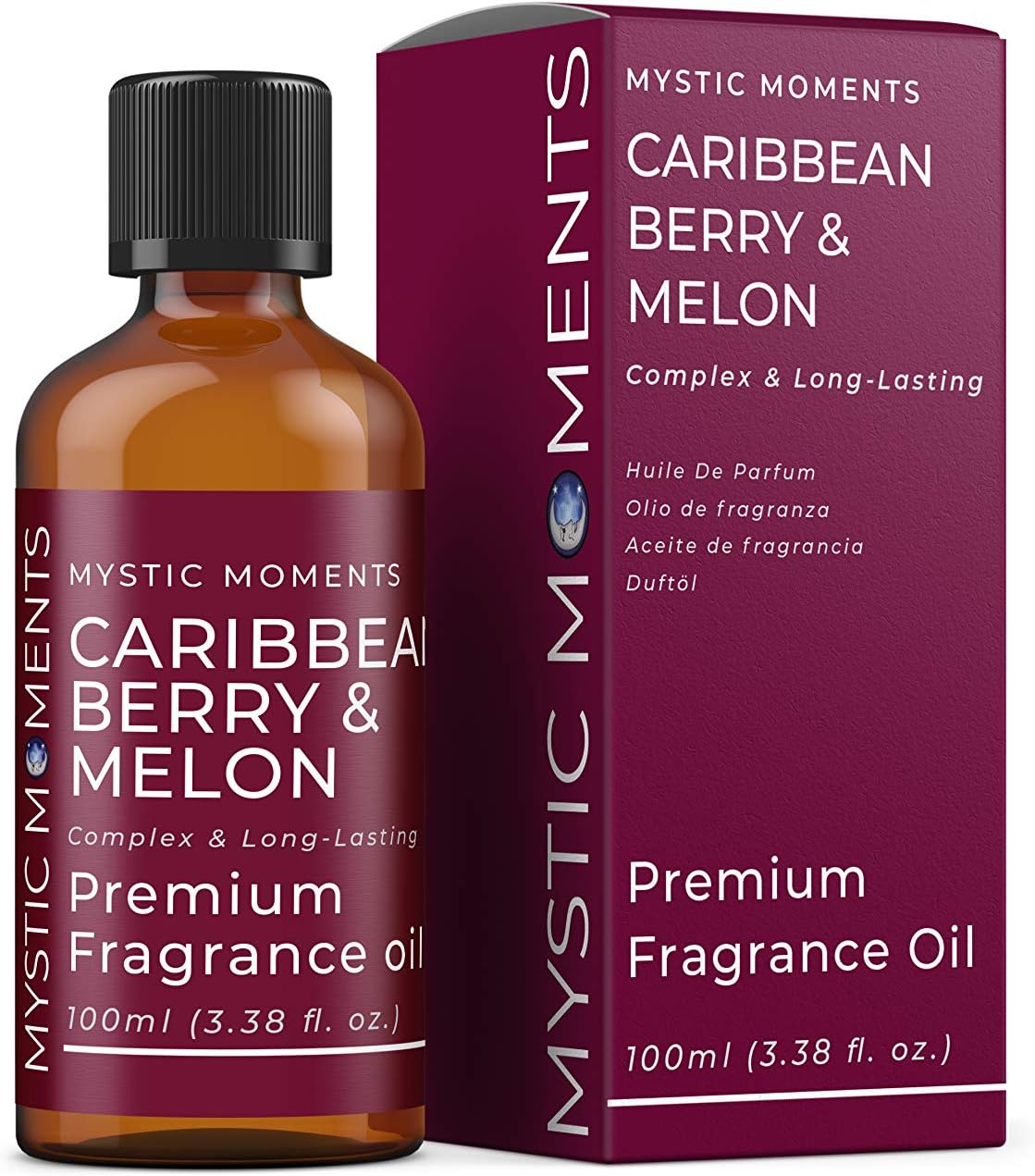 Mystic Moments | Caribbean Berry & Melon Fragrance Oil 100ml - Perfect for Soaps, Candles, Bath Bombs, Oil Burners, Diffusers and Skin & Hair Care Items