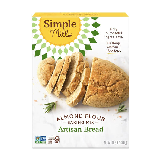 Simple Mills Almond Flour Baking Mix, Artisan Bread Mix - Gluten Free, Plant Based, Paleo Friendly, 10.4 Ounce (Pack of 6)