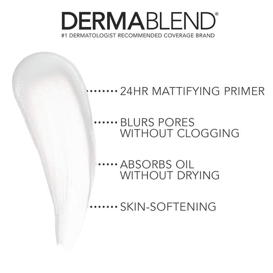 Dermablend Poresaver Matte Primer Face Makeup For Oily Skin, Lightweight Pore Minimizing & Blurring Face Primer, 24Hr Wear, 1.0 Fl. Oz