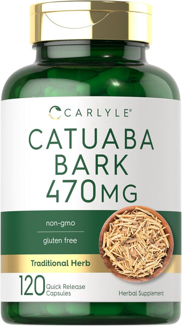 Carlyle Catuaba Bark Extract | 470Mg | 120 Capsules | For Men And Women | Non Gmo And Gluten Free