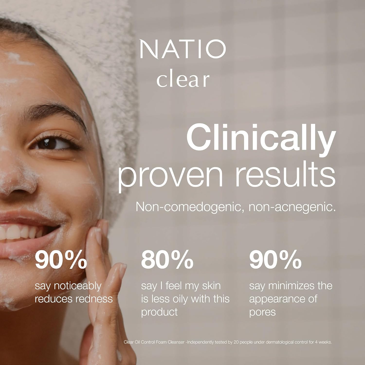 Natio Australia Clear Oil Control Foam Cleanser, 150 ml - Acne Face Wash - Face Cleanser with Tea Tree, Witch Hazel - For Oily, Acne Prone Skin : Amazon.co.uk: Beauty