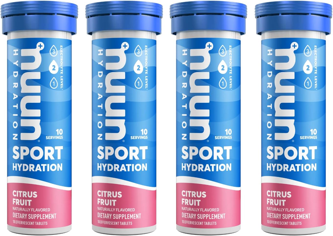 Nuun Sport Electrolyte Tablets for Proactive Hydration, Citrus Fruit,