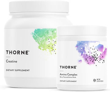 Thorne Performance Power Duo - Amino Complex + Creatine Combo For Energy, Lean Muscle, And Endurance - Nsf Certified For Sport - 30 To 90 Servings