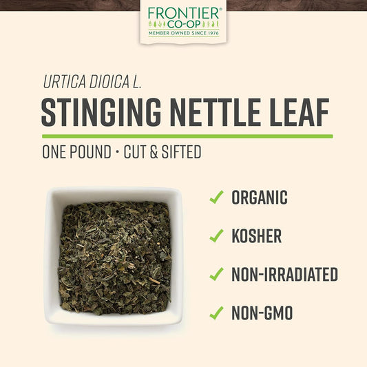 Frontier Co-Op Organic Cut & Sifted Stinging Nettle Leaf 1Lb