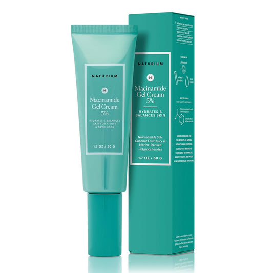 Naturium Niacinamide Gel Cream 5%, Face Moisturizer & Hydrating Skin Care For Healthier-Looking Dewy Skin, 1.7 Oz : Beauty & Personal Care