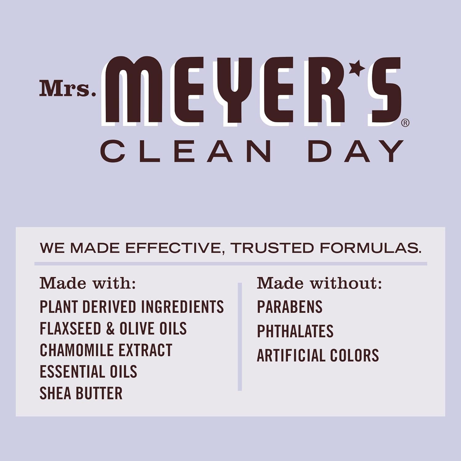 Mrs. Meyer'S Clean Day Body Lotion, Long-Lasting, Non-Greasy Moisturizer, Cruelty Free Formula, Lavender Scent, 15.5 Oz : Beauty & Personal Care