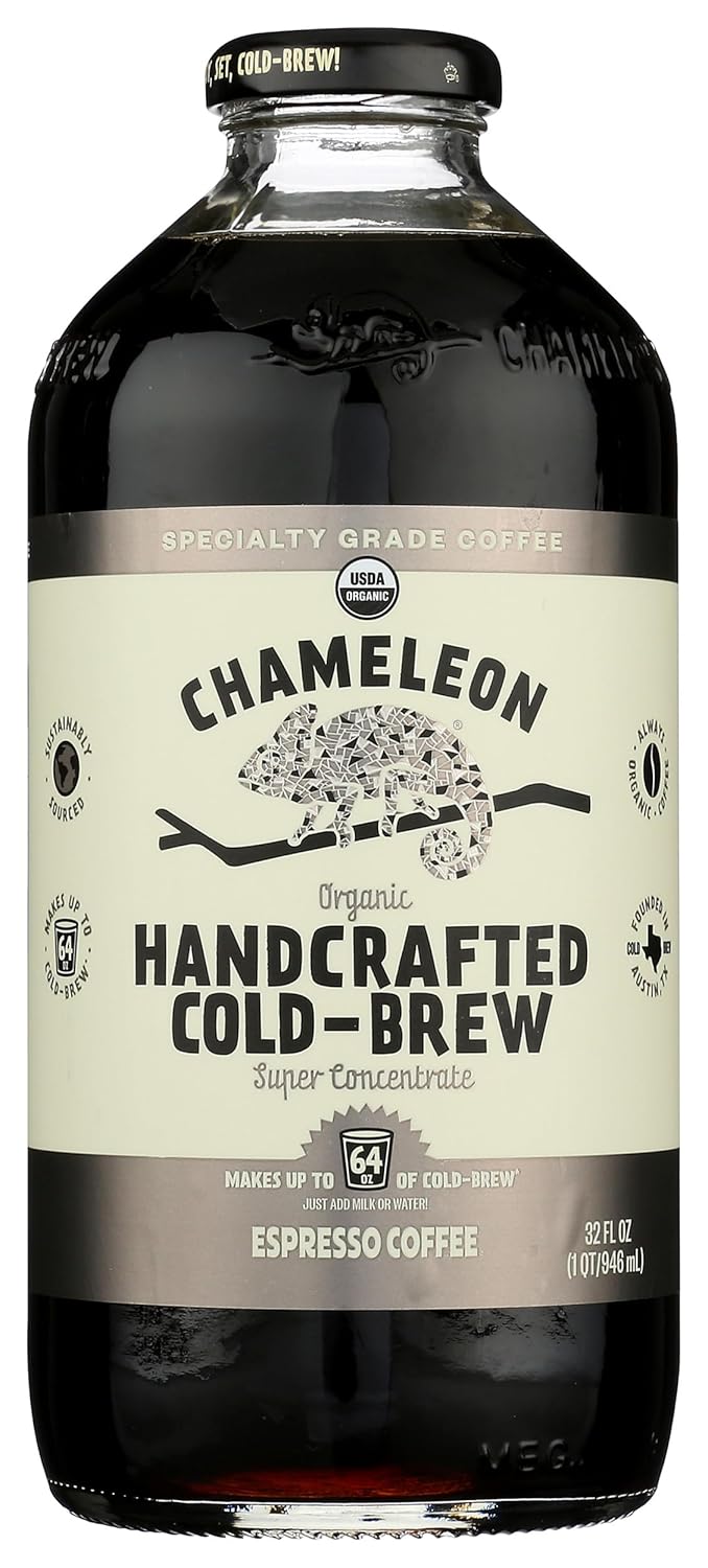 Chameleon Cold Brew Organic Espresso Cold Brew Coffee, 32 Fz