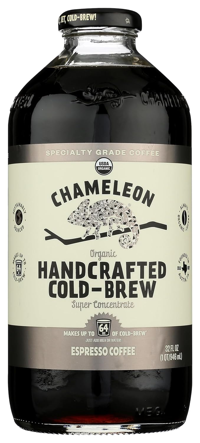 Chameleon Cold Brew Organic Espresso Cold Brew Coffee, 32 FZ