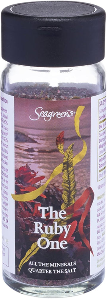 Seagreens Seaweed & Sea Salt, The Ruby One, 55G, 1-6 Months Supply, Table Salt Replacement With Umami Flavour