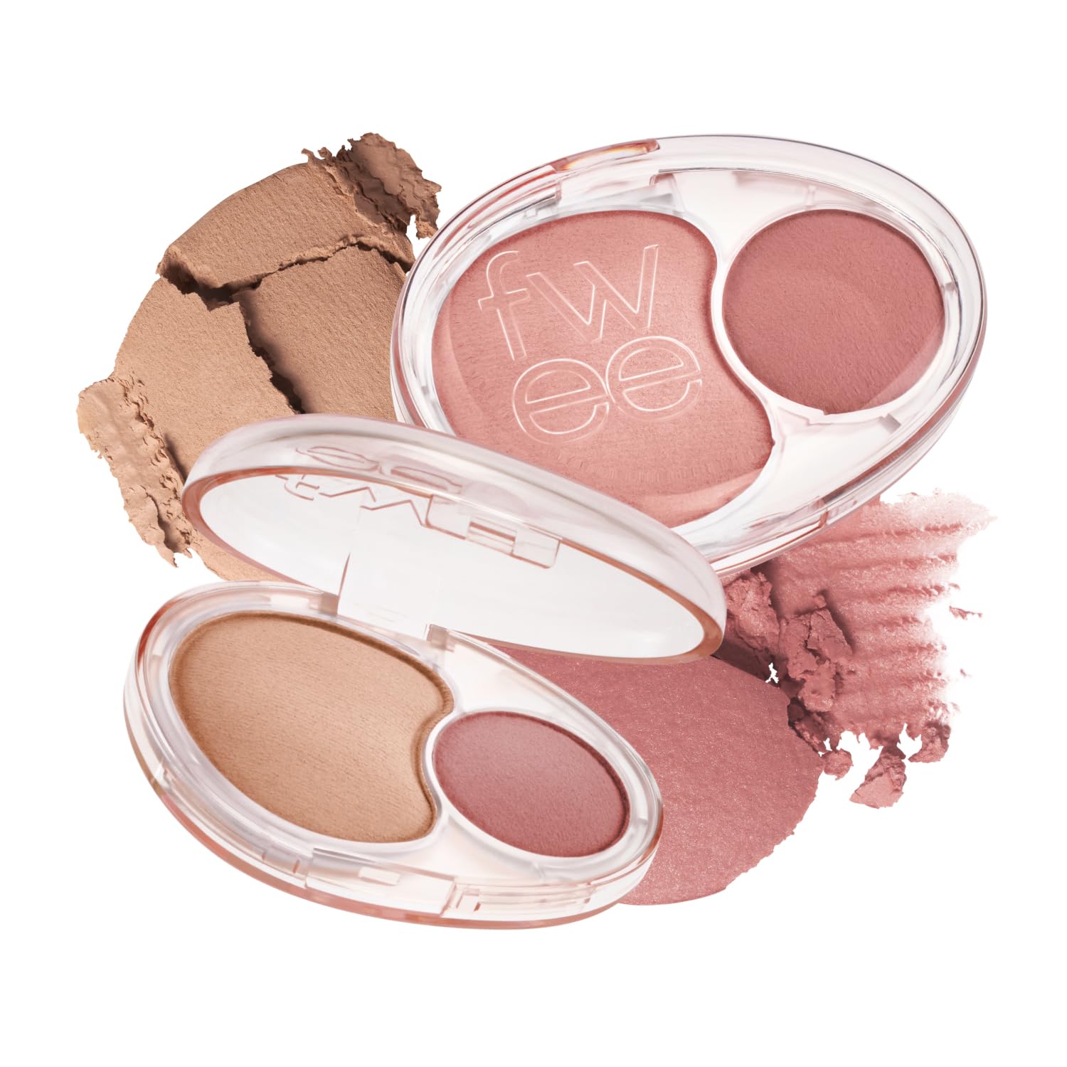 Mellow Dual Blush | Rs02 Humming Talk | Dual Color, Jelly Texture, 12 Colors, Longwear, Long-Lasting | 7.2G