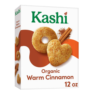 Kashi Cold Breakfast Cereal, Vegetarian, Organic Fiber Cereal, Warm Cinnamon, 12oz Box (1 Box)