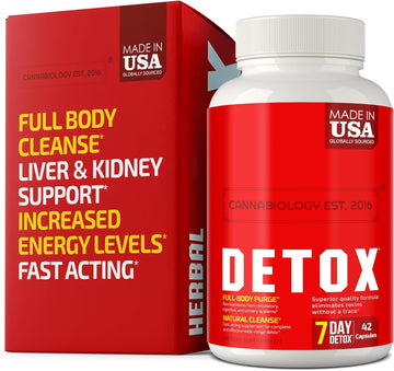 Complete Body Cleanse - Natural, Healthy Cleansing Support For Liver, Urinary Tract, Kidney, Digestive System - Made In United States - 42 Vegan Caps