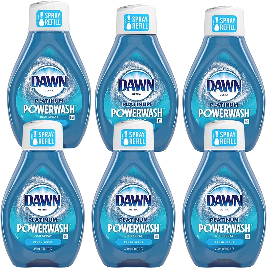 Dawn Platinum Powerwash Dish Spray Fresh Scent Refill - 6 Pack