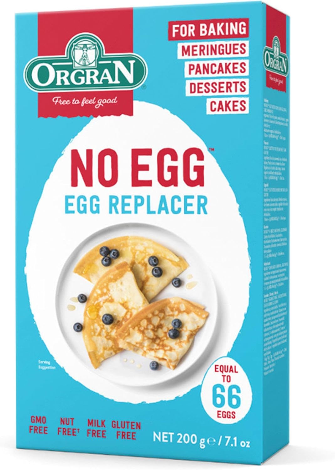 Orgran No Egg, Egg Replacer Mix (200G) - Pack Of 2