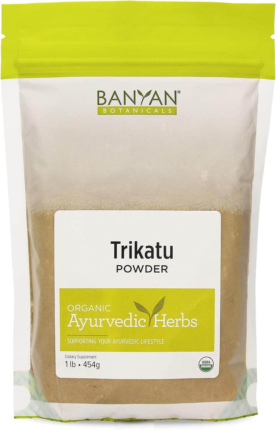 Banyan Botanicals Trikatu Powder - USDA Organic, 1  - Heating & Stimulating - Supports Digestion of Heavy Foods
