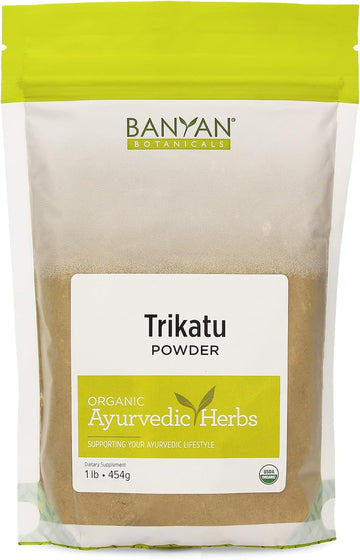 Banyan Botanicals Trikatu Powder - USDA Organic, 1  - Heating & Stimulating - Supports Digestion of Heavy Foods