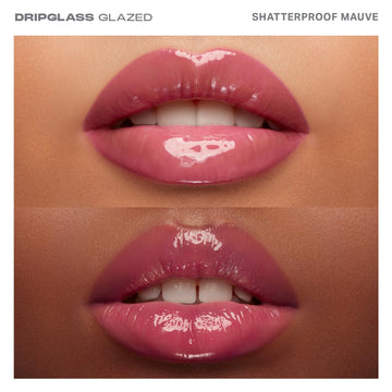 Morphe Dripglass High Shine Lip Gloss - Glazed, Semi-Sheer & Nourishing Lip Makeup - Buildable Formula Infused With Plant-Derived Squalane & Vitamin E - Pink Mirror (0.13 Oz)