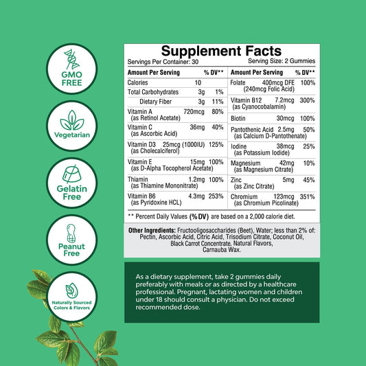 Sugar Free Gummy Vitamins For Teen Girls & Boys - Teen Vitamins For Boys 12-17 Gummies & Girls 12-17 For Enhanced Immunity Energy And Skin - Teen Multivitamin For Girls 12-17 And Boys With Magnesium