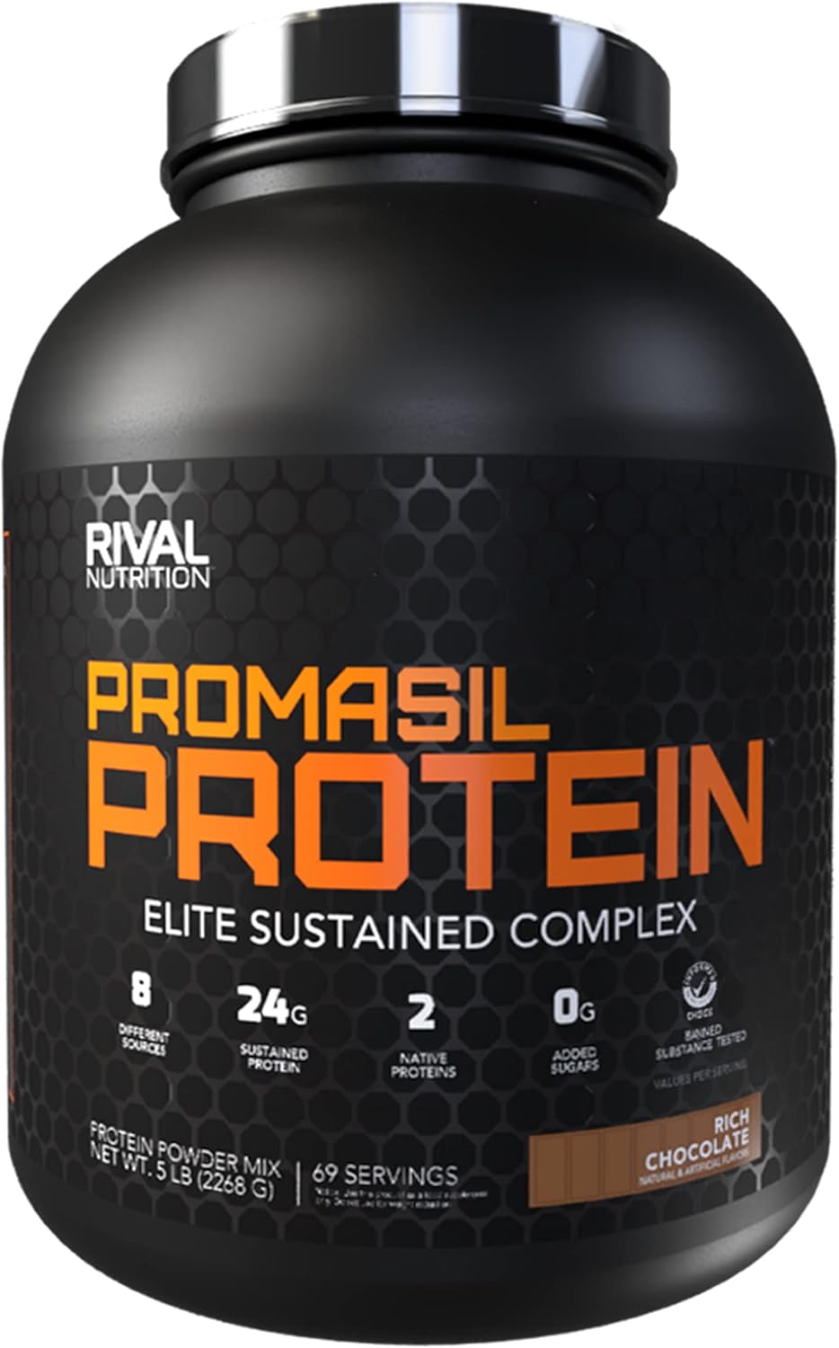 Rivalus Promasil - Chocolate, 5Lbs, 80 Ounce