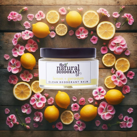 The Natural Deodorant Co, Clean Deodorant Balm Palmarosa & Mandarin 55G, Aluminium Free, Plastic Free, All Day Protection
