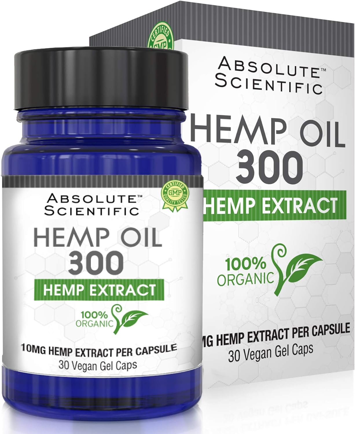 Absolute Nutrition Hemp Oil Capsules 30ct - 100% Organic Hemp Extract