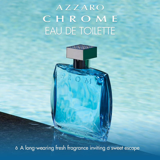 Azzaro Chrome Eau De Toilette, Fresh Aquatic Fragrance, Everyday Wear Men'S Cologne, Long Lasting, Luxury Perfume For Men, 50Ml