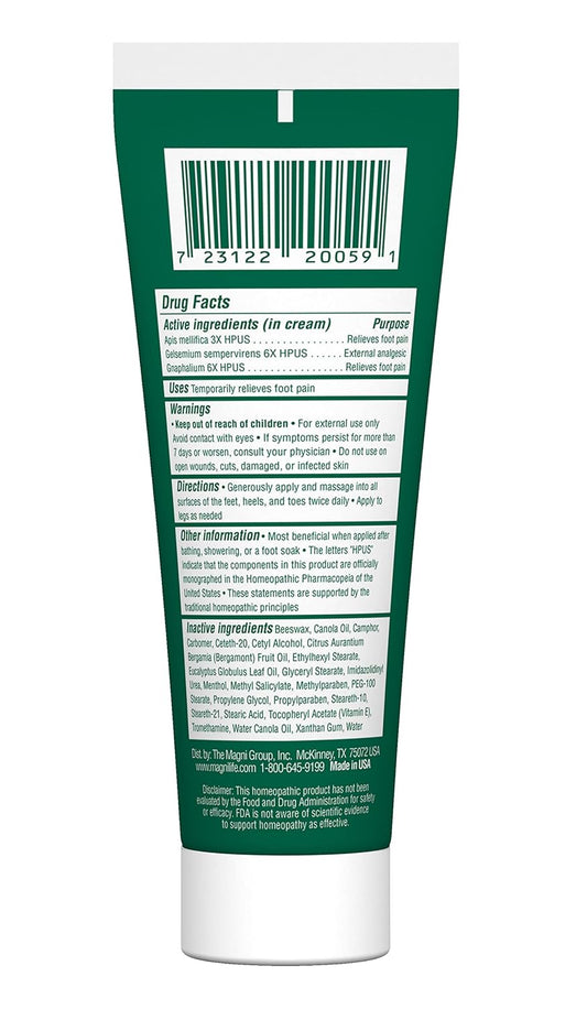 MagniLife DB Foot Cream, Calming Relief for Burning, Tingling, Shooting & Stabbing Foot Sensations - Soothes Dry, Cracked, Itchy, Sensitive Skin (8 oz Tube)