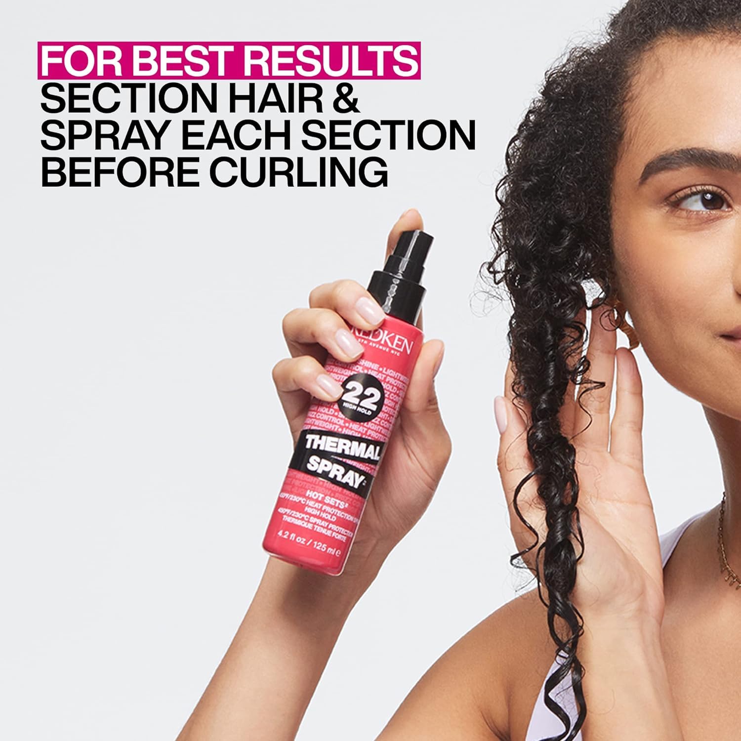 Redken Thermal Spray 22 Heat Protectant Setting Mist for All Hair Types : Beauty & Personal Care