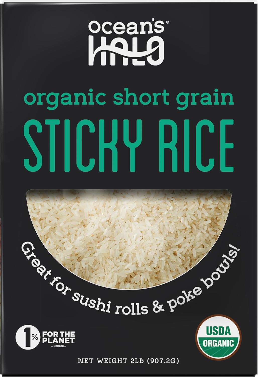 Ocean'S Halo Organic Short Grain Sticky Rice, 32 Oz