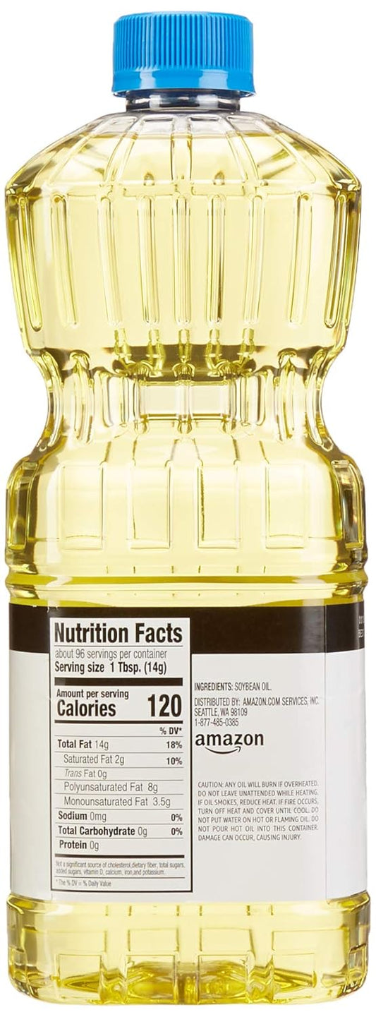 Amazon Brand - Happy Belly Soybean Vegetable Oil, 48 Fl Oz (Pack Of 1)