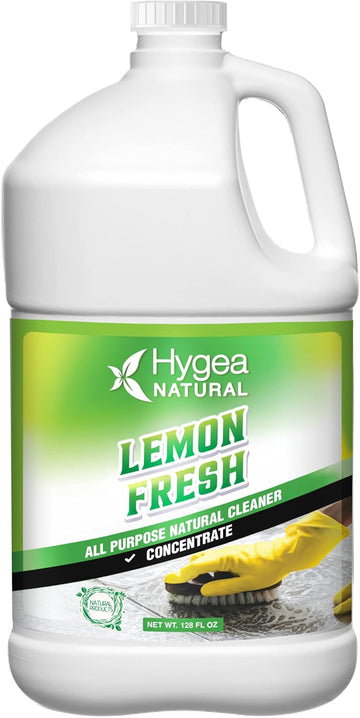 Lemon Fresh All Purpose Cleaner & Degreaser- Multi-Surface -Non Toxic Floor Cleaner- Remove Soil, Dirt And Grease- Wet Gloss Finish- Biodegradable, Ammonia Free -Concentrated Gallon
