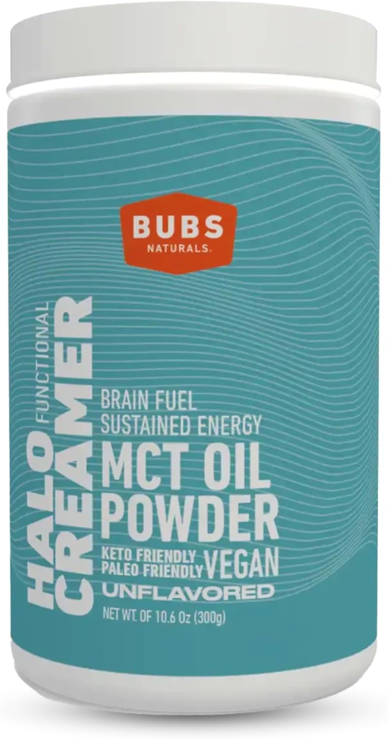 Bubs Naturals Mct Oil Powder - Medium Chain Triglycerides - Keto Vegan & Paleo Friendly - Healthy Coconut Fats + Low Carb - Dairy-Free Energy Source - Perfect For Coffee, Protein Shakes & Baked Goods