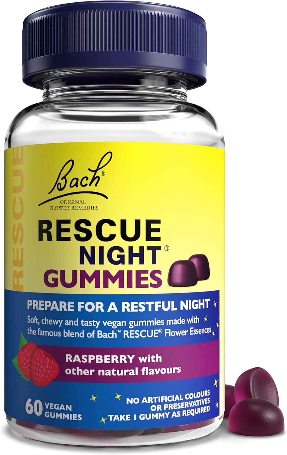 Rescue Remedy Gummies Variety Bundle, For Balanced Days And Restful Nights, 1 X Orange 1 X Berry, Easy To Take, Vegan, Natural Flower Essences, 2 X Packs Of 60 Gummies