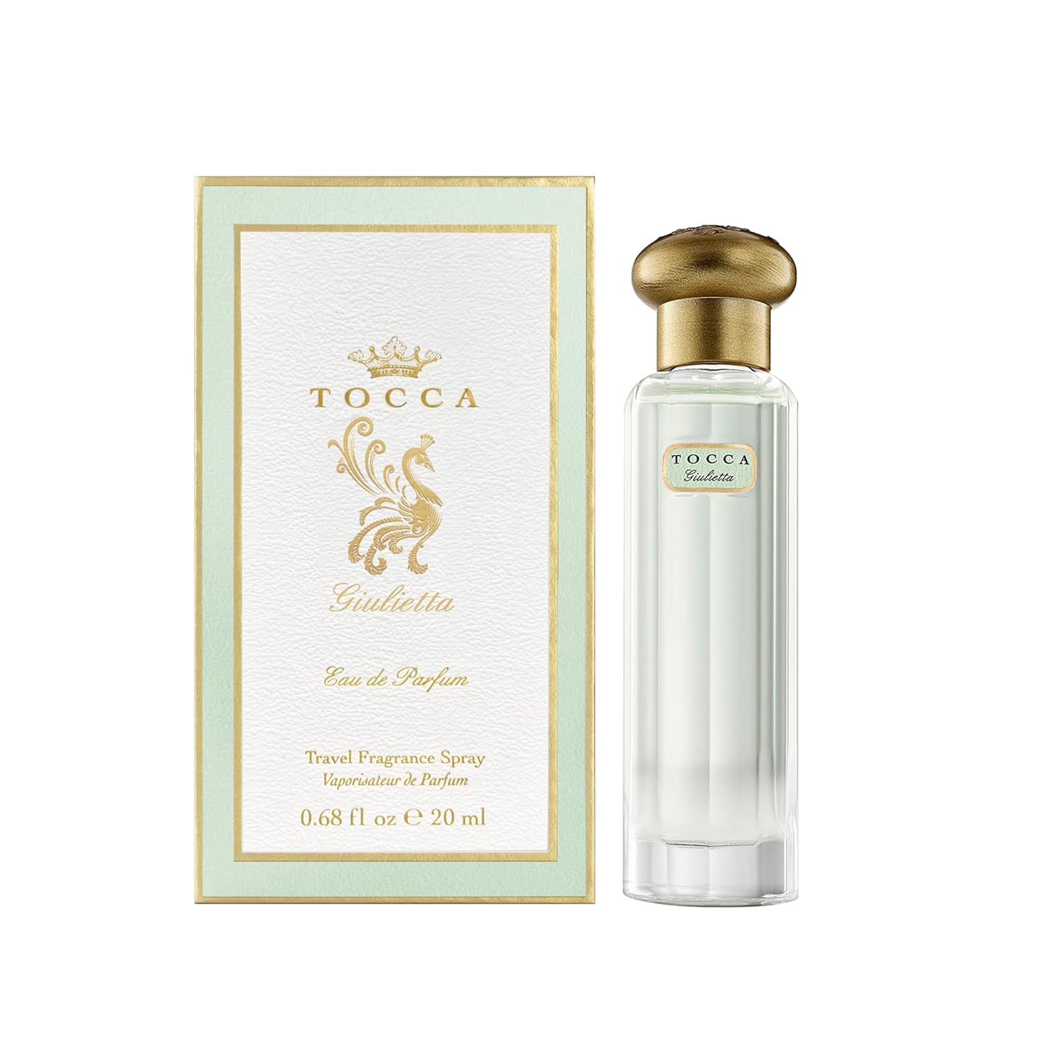 Tocca Women'S Perfume, Giulietta Fragrance, 0.68 Oz (20 Ml) - Fresh Floral, Pink Tulips, Green Apple, Vanilla Orchid - Hand-Finished Bottle