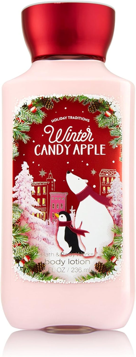 Bath & Body Works Winter Candy Apple Body Lotion 8 Oz / 236 Ml (Holiday Traditions)