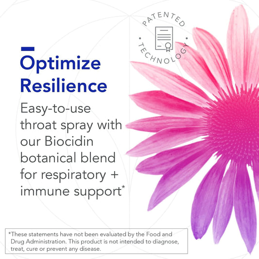 Biocidin Ts Throat Spray (1 Oz) With Biotonic Adaptogenic Liquid Tonic (2 Oz) - Two-Product Immune, Gi & Liver Support Set - Liquid Immune Support + Adrenal Support Supplements To Help Restore Energy