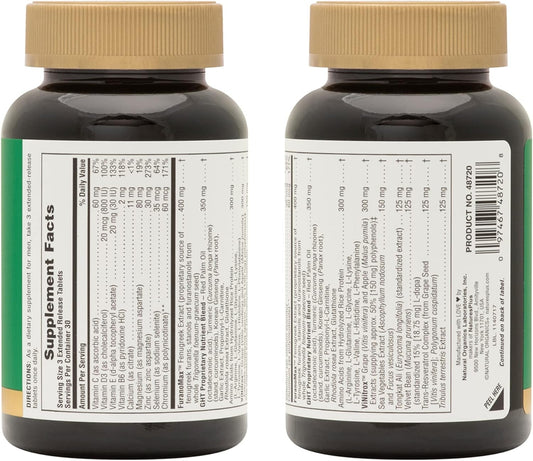 NaturesPlus Ultra GHT Male - 90 Extended Release Tablets - Maximum Strength Natural Human Growth Hormone Boost - Gluten Free - 30 Servings