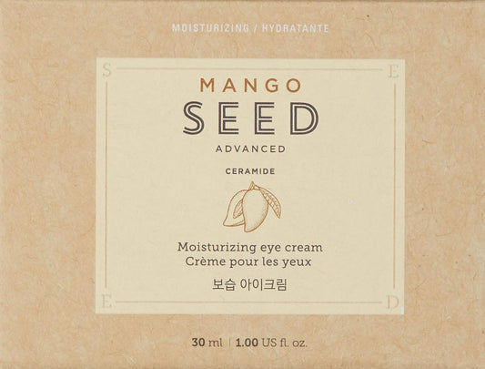 The Face Shop Mango Seed Moisturizing Eye Cream | Moisture-Coating Eye Cream For Complete Eye Care | Intense Hydrating & Nourishing Skincare For Rich & Everlasting Skin Moisturization, 1.0 Fl Oz