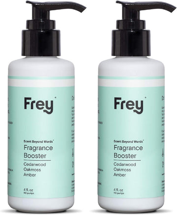 Frey Laundry Fragrance Booster - In-Wash Scent Booster - Odor Eliminator for Freshly Scented Clothes - Cedar Grove - 4 Oz Bottle (Pack of 2)