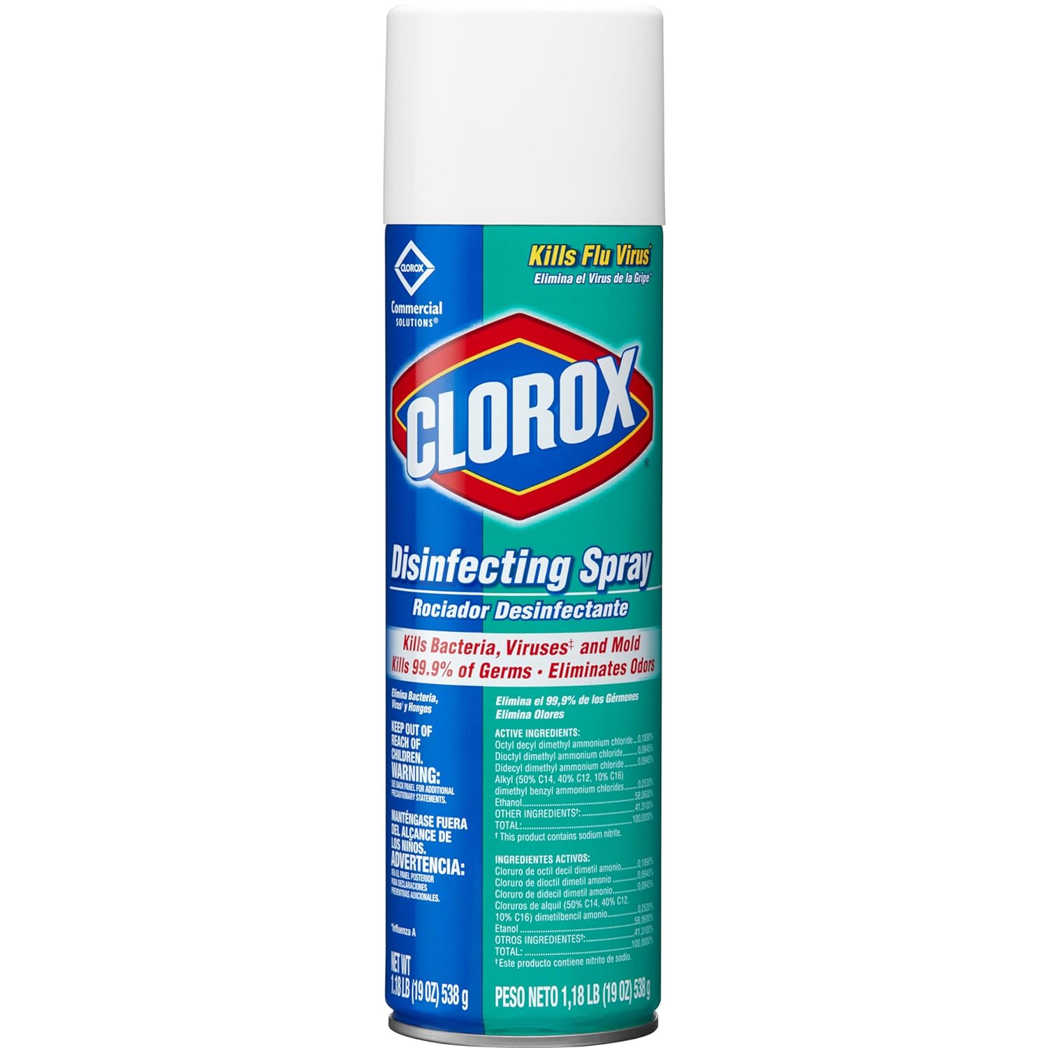 Clorox Commercial Solutions Clorox Disinfecting Aerosol Spray, Fresh Scent, 19 Oz (Pack May Vary)