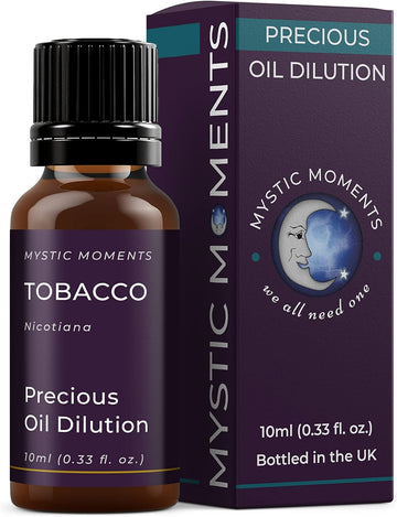 Mystic Moments | Tobacco Absolute Precious Oil Dilution 10ml 3% Jojoba Blend Perfect for Massage, Skincare, Beauty and Aromatherapy