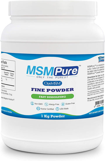 Kala Health Msmpure Fine Powder, 2.2 Lb, Fast Dissolving Organic Sulfu