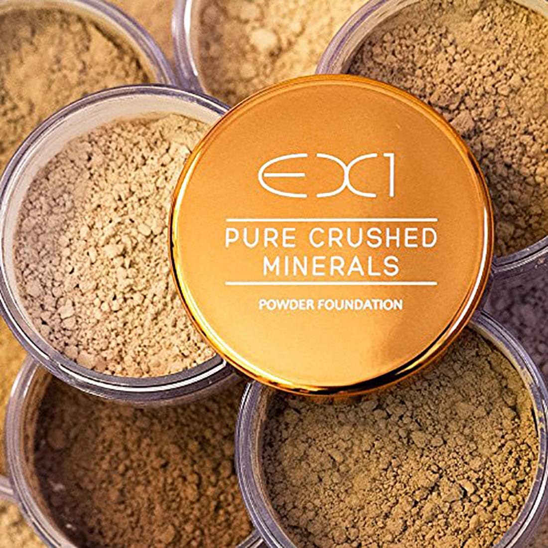EX1 Cosmetics Pure Crushed Mineral Powder Foundation (3.0) : Amazon.co.uk: Beauty