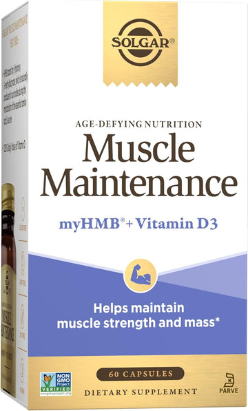 Solgar Muscle Maintenance Age-Defying Nutrition For Men & Women—Support Muscle Mass With Hmb (-Hydroxy methylbutyrate) And 125% Daily Value Of Vitamin D, Soy And Gluten Free, 20 Servings