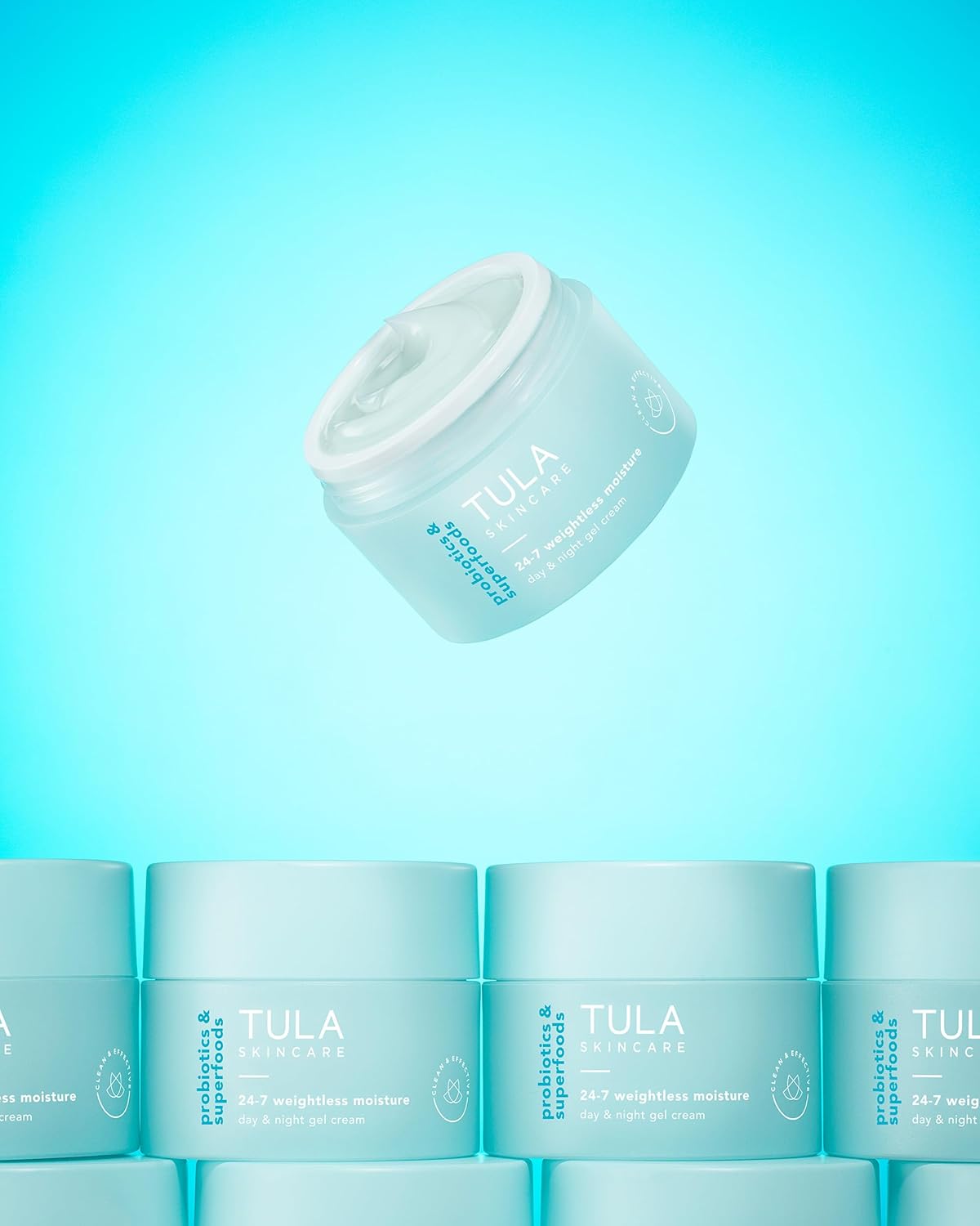 TULA Skin Care 24-7 Weightless Moisture Hydrating Day & Night Cream - Anti-Aging Lightweight Gel Cream Moisturizer for Face, Contains Watermelon & Blueberry Extract, 1.5 oz. : Beauty & Personal Care